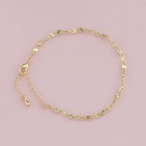 Gold verstellbare Kette, 18K Gold Filled ovales Armband, halb fertige Armbänder, Armbänder für die Schmuckherstellung