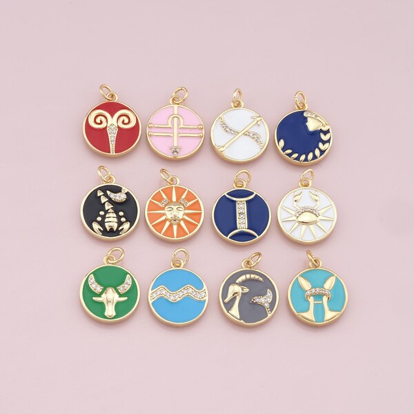 GMXLin Leo Constellation Charm Bead – Blue Enamel Zodiac Charm For Bracelets, Birthday Gifts For Women - View #2