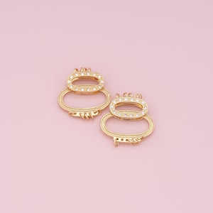 18K Gold Filled Halskettenstecker, Kettentrenner, Kettenarmbandkomponente für DIY Schmuck