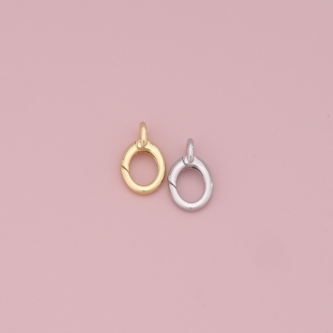 10 Chiusure A Moschettone Oro 18K Per Gioielli – Piccole, Leggere, In Ottone, Per Collane E Bracciali