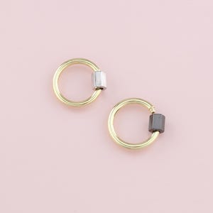 18 kt gold filled ronde karabijnsluiting, gespsluiting, karabijnhaak schroefsluiting, spanschroef voor doe-het-zelf-sieraden