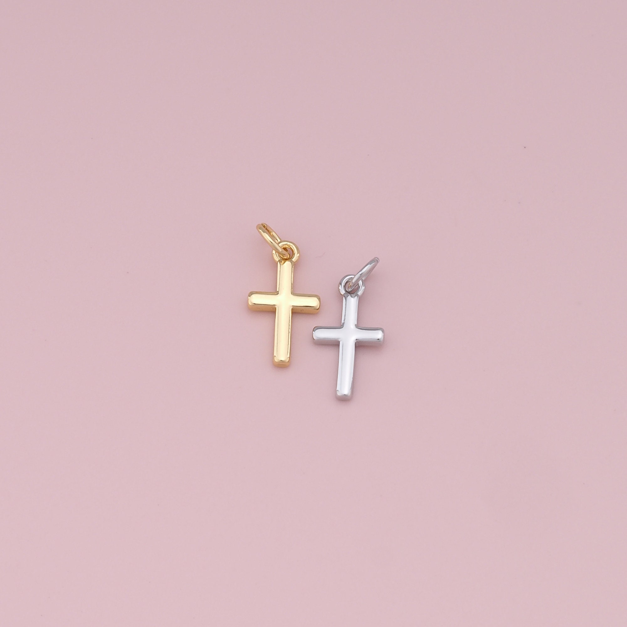 Stiesy Lot De 20 Breloques En Forme De Croix En Verre