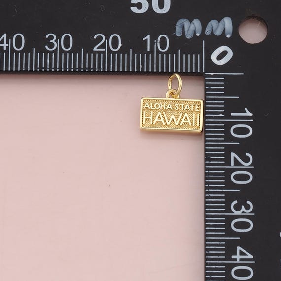 18Kゴールドフィルドハワイペンダント、DIYジュエリー作りに最適な上品 