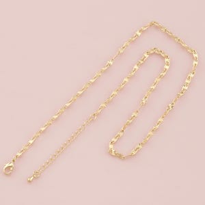 Gold Oval Chain,18K Gold Filled Oval for Necklace Bracelet DIY Jewelry Making Supply