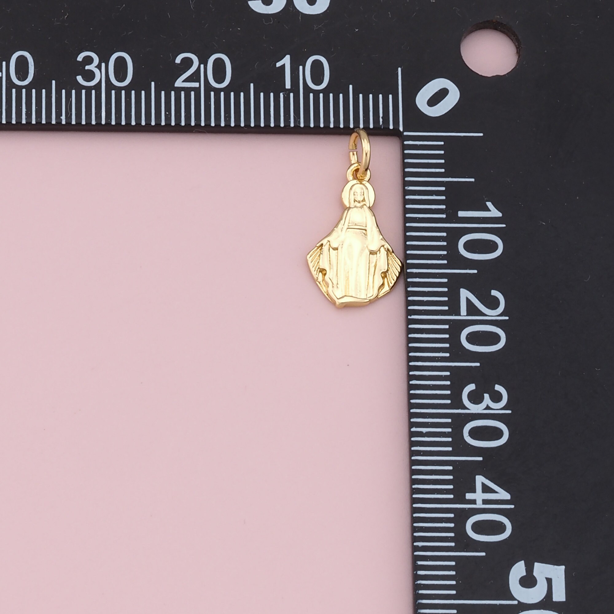 Gold Our Lady of Guadalupe Charms,18k Gold Filled Virgin Mary Pendant ...