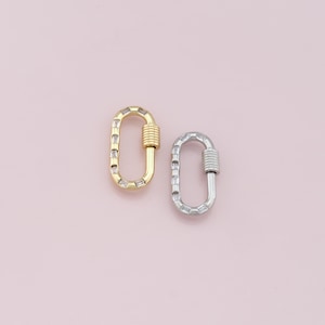 18 kt gold filled ovale karabijnsluiting, gesp, karabijnsluiting, draaisluiting, voor doe-het-sieraden