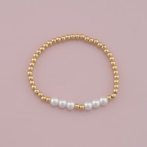 Gold Perlen Kette, 18K Gold Filled Perlenarmband, halb fertige Armbänder, Armbänder für die Schmuckherstellung