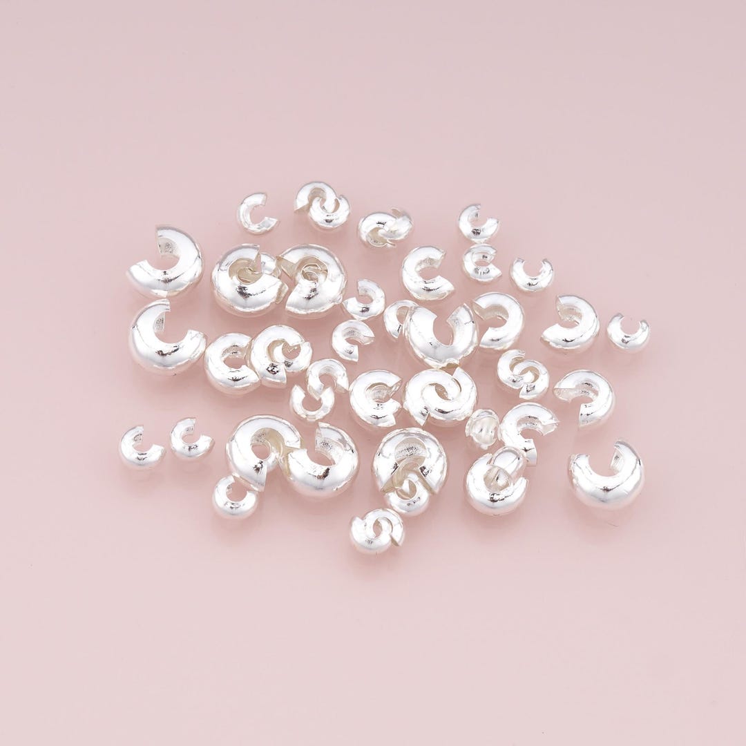 Positioning Bead 20pcs 925 Silver Cover Beads ,positioning Beads for DIY Jewelry Making ...