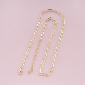 Gold Oval Chain,18K Gold Filled Oval for Necklace Bracelet DIY Jewelry Making Supply