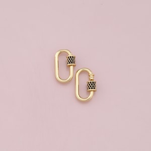 18 kt gold filled ovale karabijnsluiting, gesp, karabijnsluiting, draaisluiting, voor doe-het-sieraden