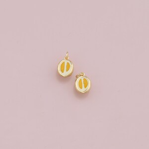 18K Gold Filled Durian Pendant,Durian Charm Bracelet Necklace for DIY Jewelry Making Supply