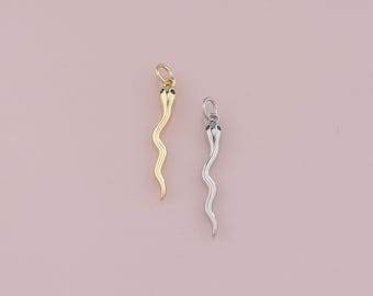 18 kt gold filled slanghanger, sierlijke slangenbedelarmband ketting voor het maken van sieraden:
