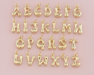 Set Di 2 Collane Donna: Ciondolo Iniziale A Cuore E Croce - Placcato Oro 18k