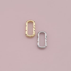 18 kt gold filled ovale karabijnsluiting, gesp, karabijnsluiting, draaisluiting, voor doe-het-sieraden