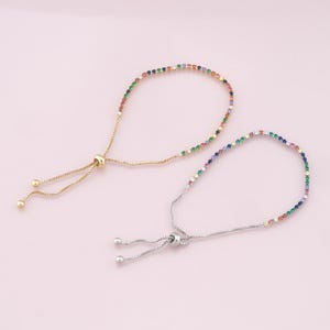 Gold verstellbare Kette, 18K Gold Filled Slider Armband, halb fertiges verstellbares Armband, halb fertige Armbänder, Armbänder für die Schmuckherstellung