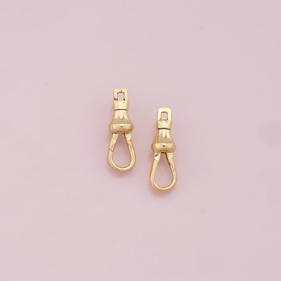 Two Pieces 18k Gold-Filled Connector/Carabiner/Clasp Versatile