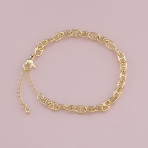 Gold verstellbare Kette, 18K Gold Filled ovales Armband, halb fertige Armbänder, Armbänder für die Schmuckherstellung