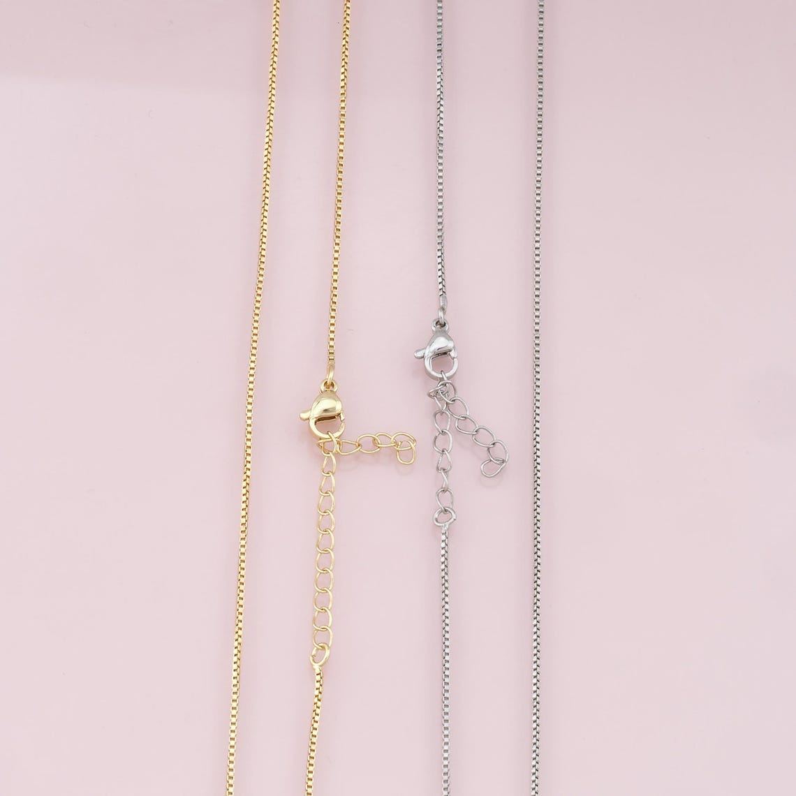 Gold Chain Box Pattern Gold Box Chain,18k Gold Filled Box for Necklace Bracelet DIY Jewelry ...