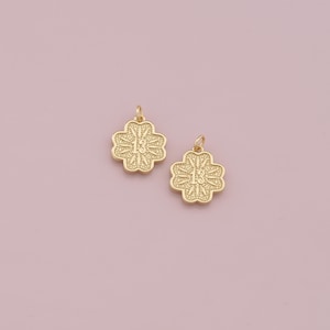 18K Gold Filled Luck 13 Pendant,Lucky Charm Bracelet Necklace for DIY Jewelry Making Supply