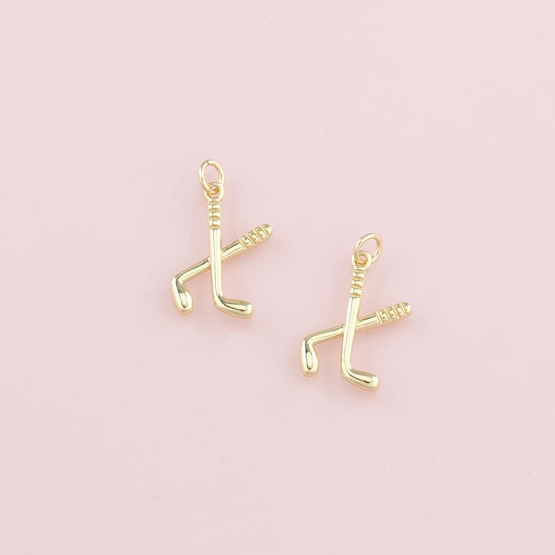 18K Gold Filled Golf Pendant,golf Clubs Charm Bracelet Necklace for DIY ...