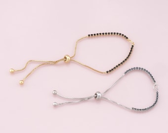 Cadena ajustable de oro, pulsera deslizante rellena de oro de 18 quilates, pulsera ajustable semiacabada, pulseras semiacabadas, pulseras para hacer joyas