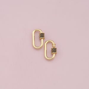 18 kt gold filled ovale karabijnsluiting, gesp, karabijnsluiting, draaisluiting, voor doe-het-sieraden