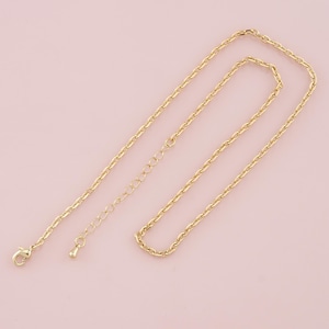 Gold Oval Chain,18K Gold Filled Oval for Necklace Bracelet DIY Jewelry Making Supply