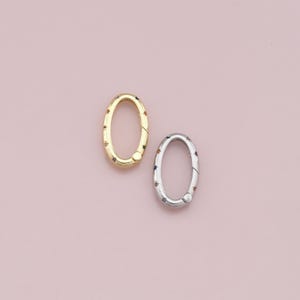 18 kt gold filled ovale karabijnsluiting, gesp, karabijnsluiting, draaisluiting, voor doe-het-sieraden