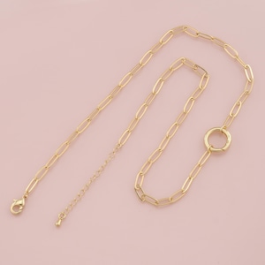 Gold Oval Chain,18K Gold Filled Paper Clip for Necklace Bracelet DIY Jewelry Making Supply