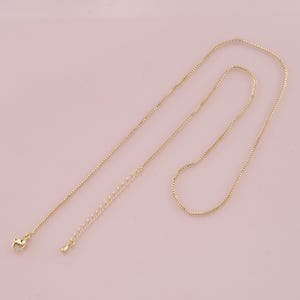 Chaîne en or 18 carats pour collier, bracelet, fabrication de bijoux à bricoler soi-même