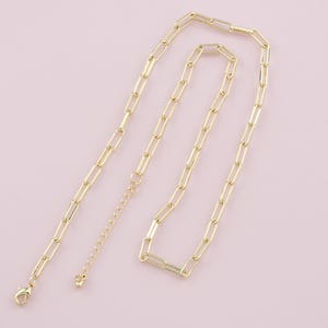 Gold Oval Chain,18K Gold Filled Oval for Necklace Bracelet DIY Jewelry Making Supply
