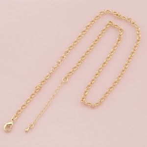 Gold Round Chain,18K Gold Filled Round for Necklace Bracelet DIY Jewelry Making Supply