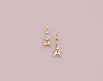 Charme Tour Eiffel En Or Jaune 9 Carats - Marque Jewellerybox - Neuf Avec étiquettes