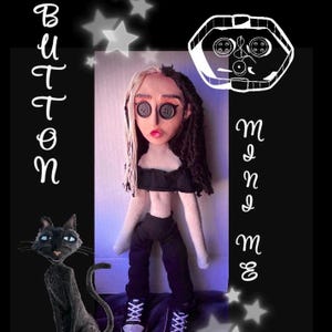 Coraline-Inspired Doll | Custom Personalized Doll |Button Eyes Doll | vintage doll | mini me