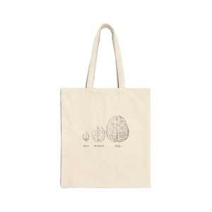 Cotton Canvas Tote Bag - man woman dog