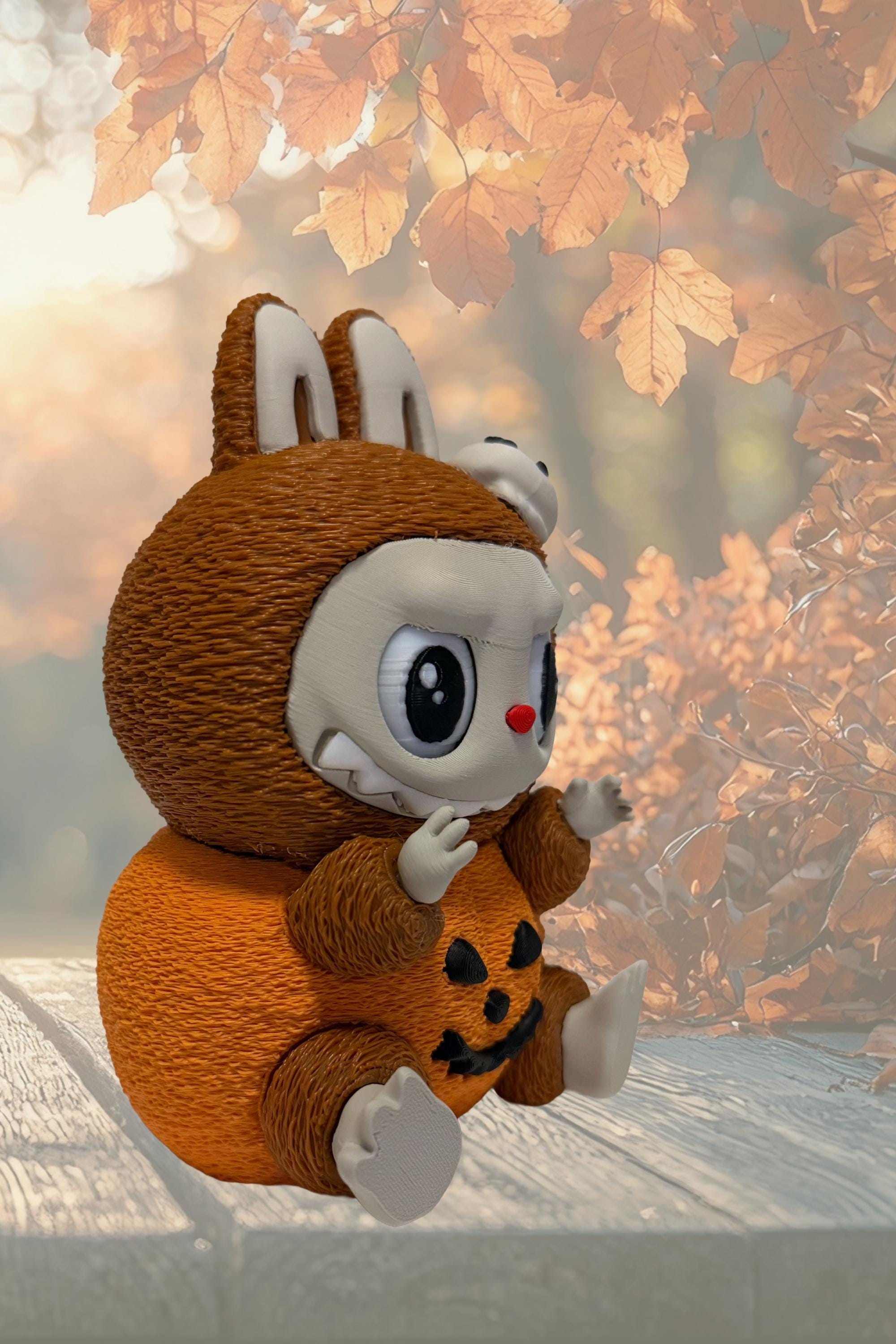 正規品 labubu ラブブ Halloweensitting pumpkin POP MART LABUBU Halloween Sitting Pumpkin Vinyl Plush