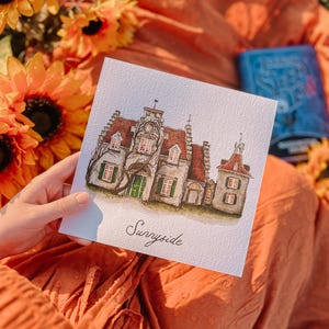 Washington Irving&#39;s Sunnyside House Portrait Print  |  Sleepy Hollow Fine Art  |  The Headless Horseman