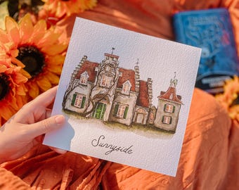 Washington Irving's Sunnyside House Portrait Print  |  Sleepy Hollow Fine Art  |  The Headless Horseman