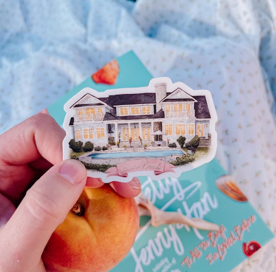 Summer I Turned Pretty Sticker, Cousins Beach House Portrait, vinyl sticker, hand-made vinyl sticker