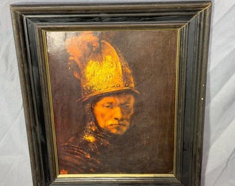 レンブラント：鎧を着た男、1655年 - 手描き油彩複製画 - Etsy 日本