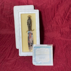 2007 Collectible John Wayne Tribute Knife #6 On The Range Ceramic w/COA