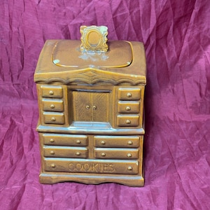 1960er Jahre McCoy Dresser Chiffaro Keksdose Vintage 11 ”Kanister Made In USA