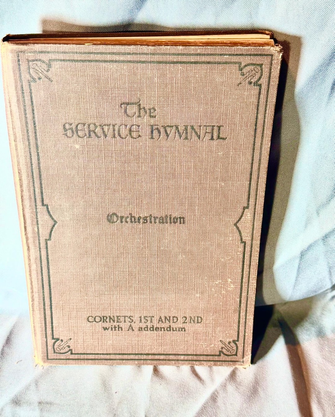 1935 Service Hymnal Orchestration Cornets 1 & 2 Music Song Book