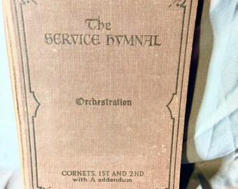 1935 Service Hymnal Orchestrierung Cornets 1 & 2 Musik Song-Buch Hoffnung Verlag