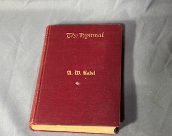 1902 “The Hymnal” Presbyterian Song Worship Book Antique Red Hardcover Psalms