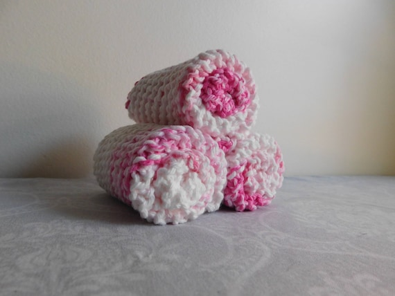 Pink Stripes Dishcloth
