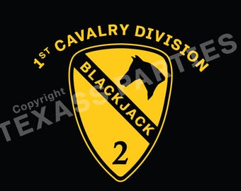 FLAG 1ST Cavalry Division 2nd Brigade BLACKJACK US Army