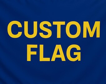 Custom Flag - Printed Nylon, 5ft wide x 3ft high (grommets on left side)