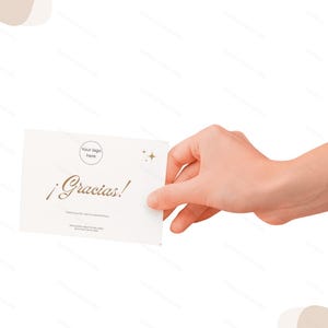 Tarjetas de Agradecimiento para Clientes | Toile de plantille éditable 10 × 15 cm