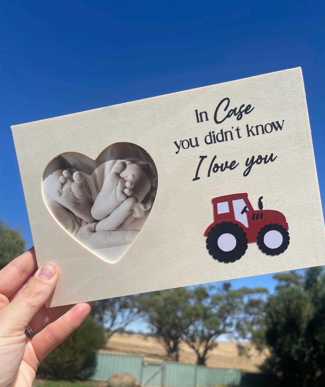 Case Tractor Inspired Photo Frame - Tractor Frame - Etsy